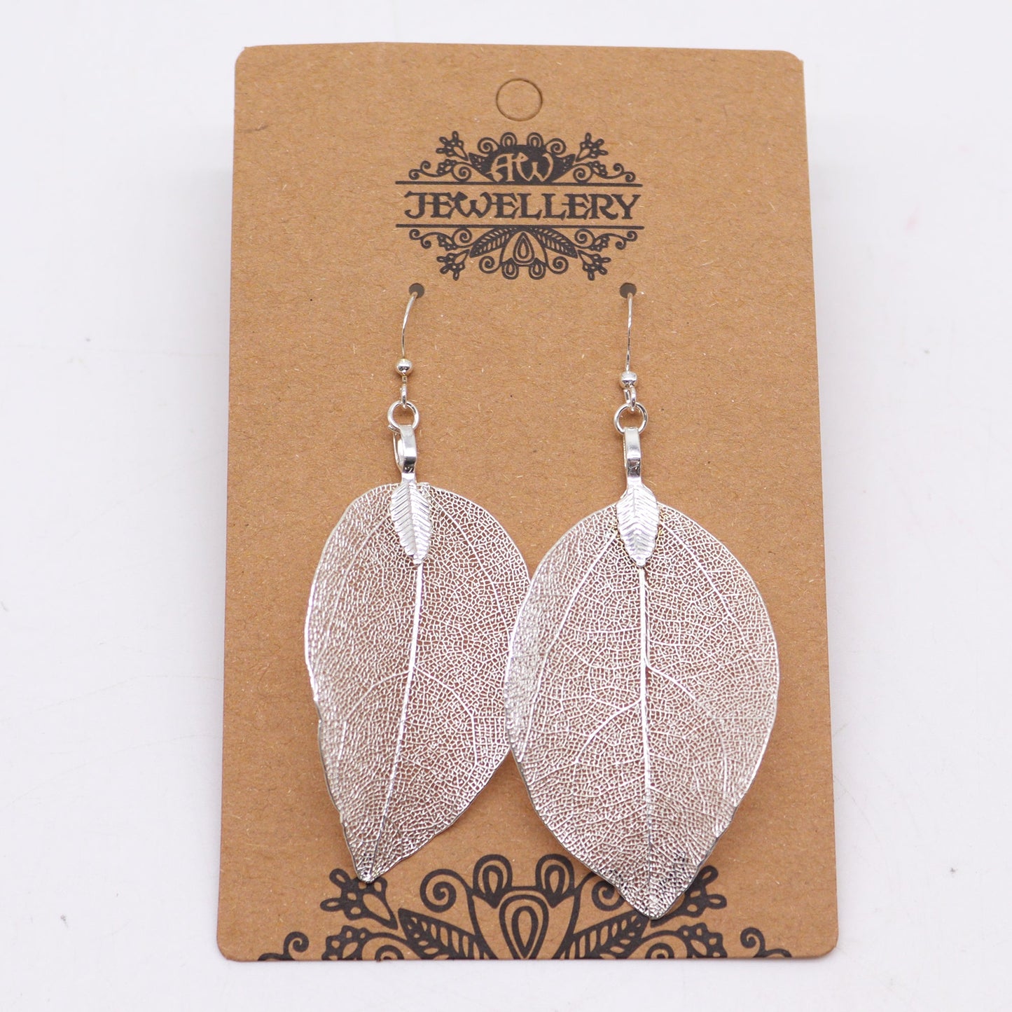 Earrings - Bravery Leaf - Silver - Alchem Soul