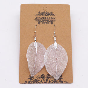 Earrings - Bravery Leaf - Silver - Alchem Soul