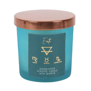 Earth Element Sandalwood Crystal Chip Candle - Alchem Soul