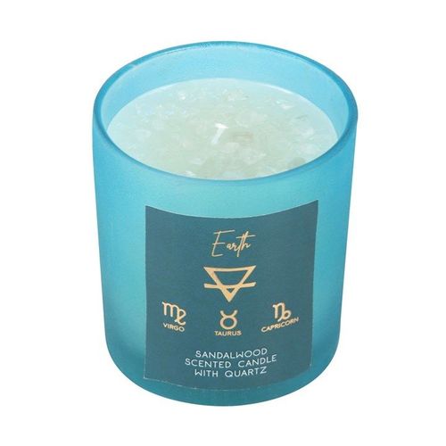 Earth Element Sandalwood Crystal Chip Candle - Alchem Soul