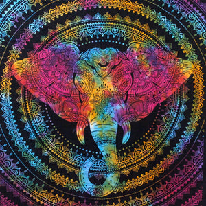 Elephant Head Single Cotton Bedspread - Alchem Soul