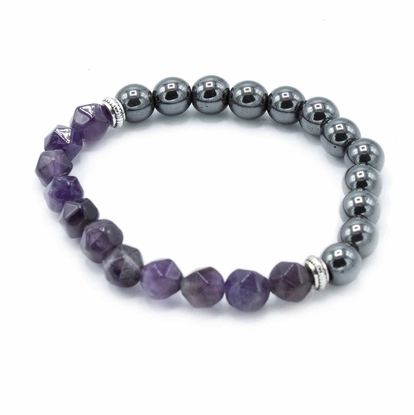 Faceted Gemstone Bracelet - Magnetic Amethyst - Alchem Soul