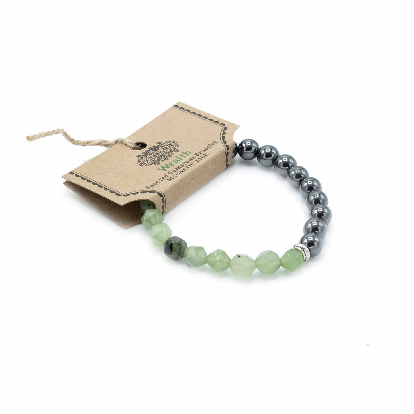 Faceted Gemstone Bracelet - Magnetic Jade - Alchem Soul