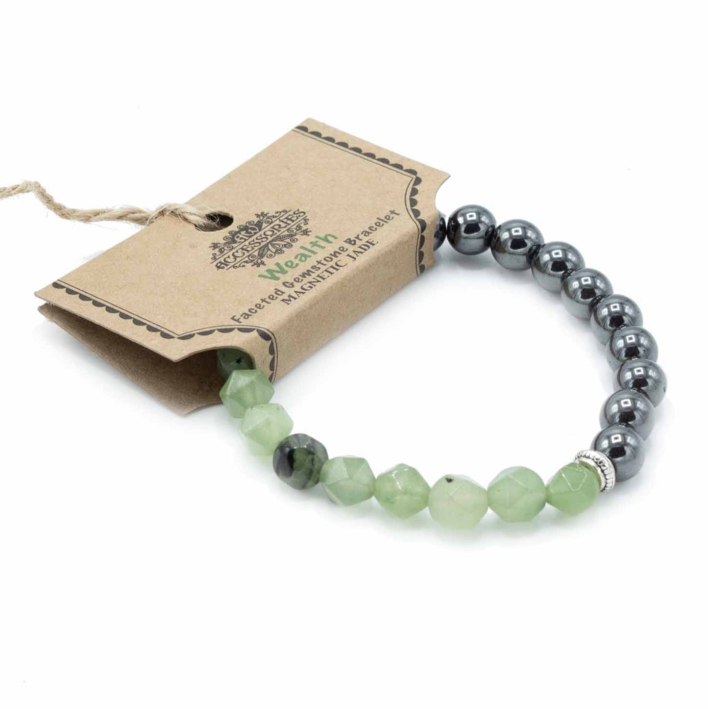 Faceted Gemstone Bracelet - Magnetic Jade - Alchem Soul