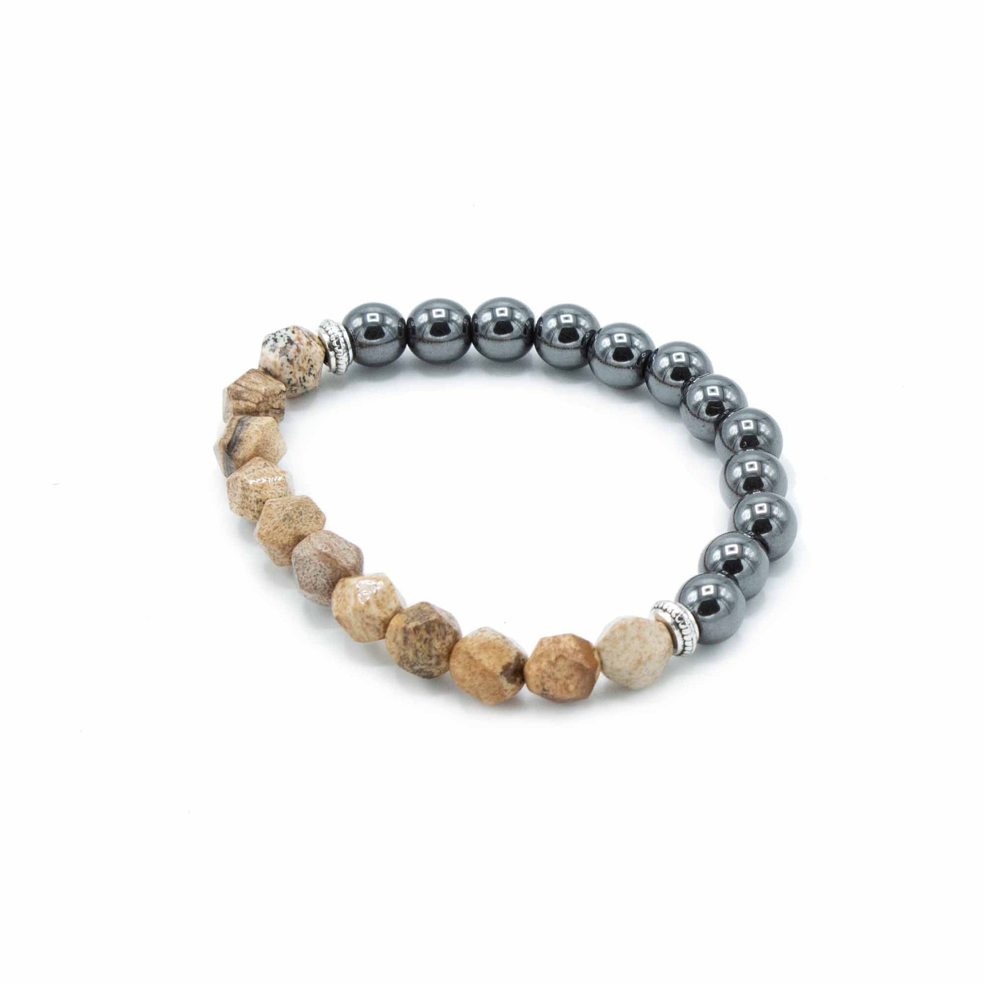 Faceted Gemstone Bracelet - Magnetic Picture Jasper - Alchem Soul