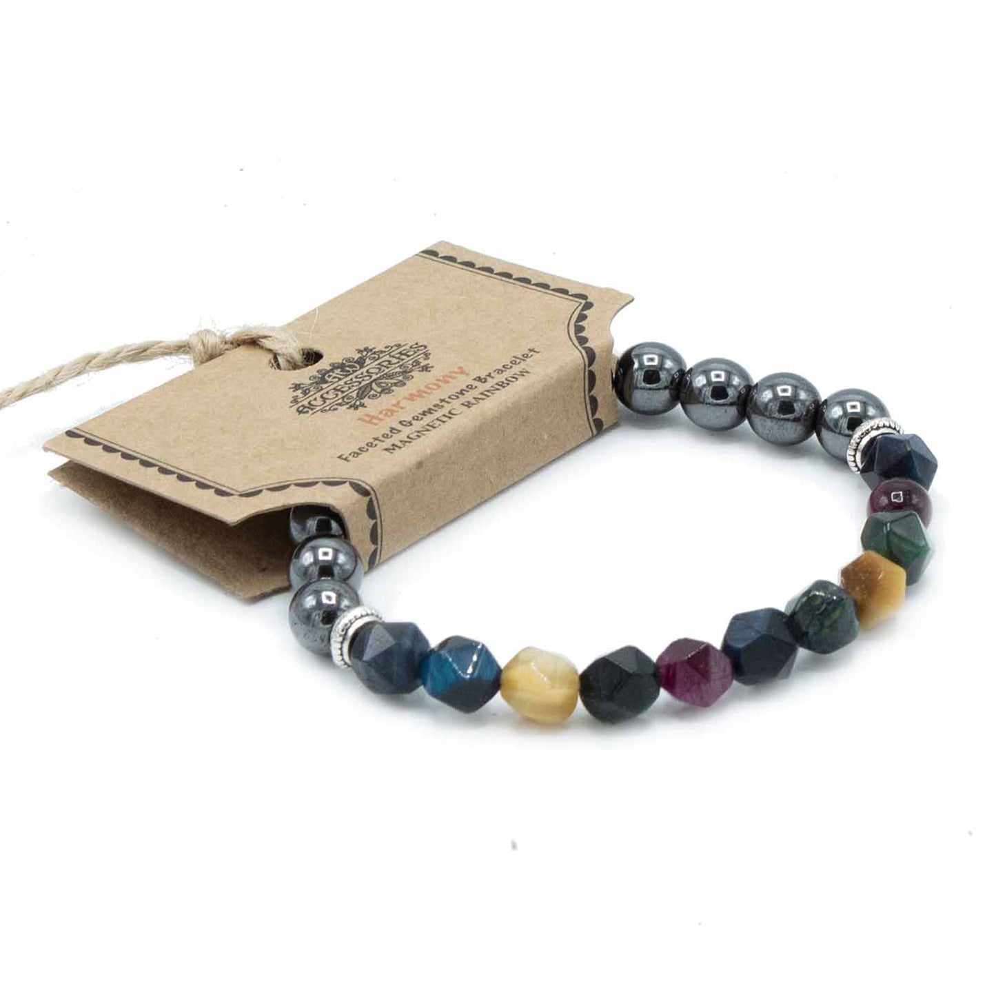 Faceted Gemstone Bracelet - Magnetic Rainbow - Alchem Soul