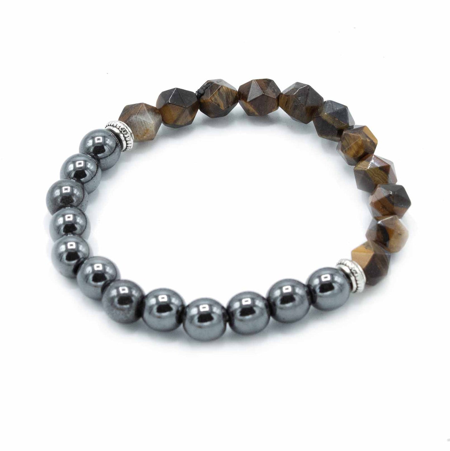 Faceted Gemstone Bracelet - Magnetic Tiger Eye - Alchem Soul