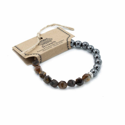 Faceted Gemstone Bracelet - Magnetic Tiger Eye - Alchem Soul