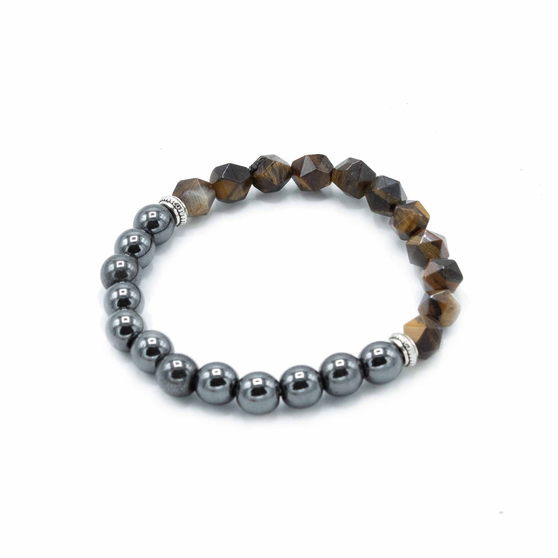 Faceted Gemstone Bracelet - Magnetic Tiger Eye - Alchem Soul