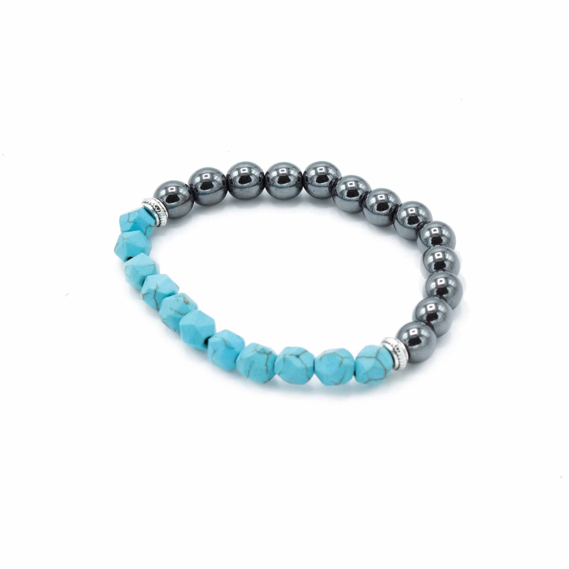 Faceted Gemstone Bracelet - Magnetic Turquoise - Alchem Soul