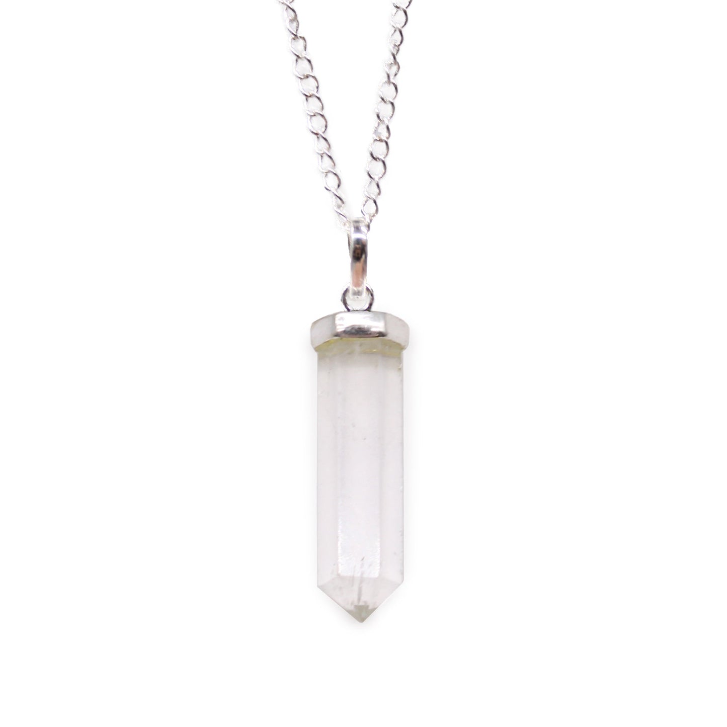 Gemstone Classic Point Pendant - Rock Quartz - Alchem Soul