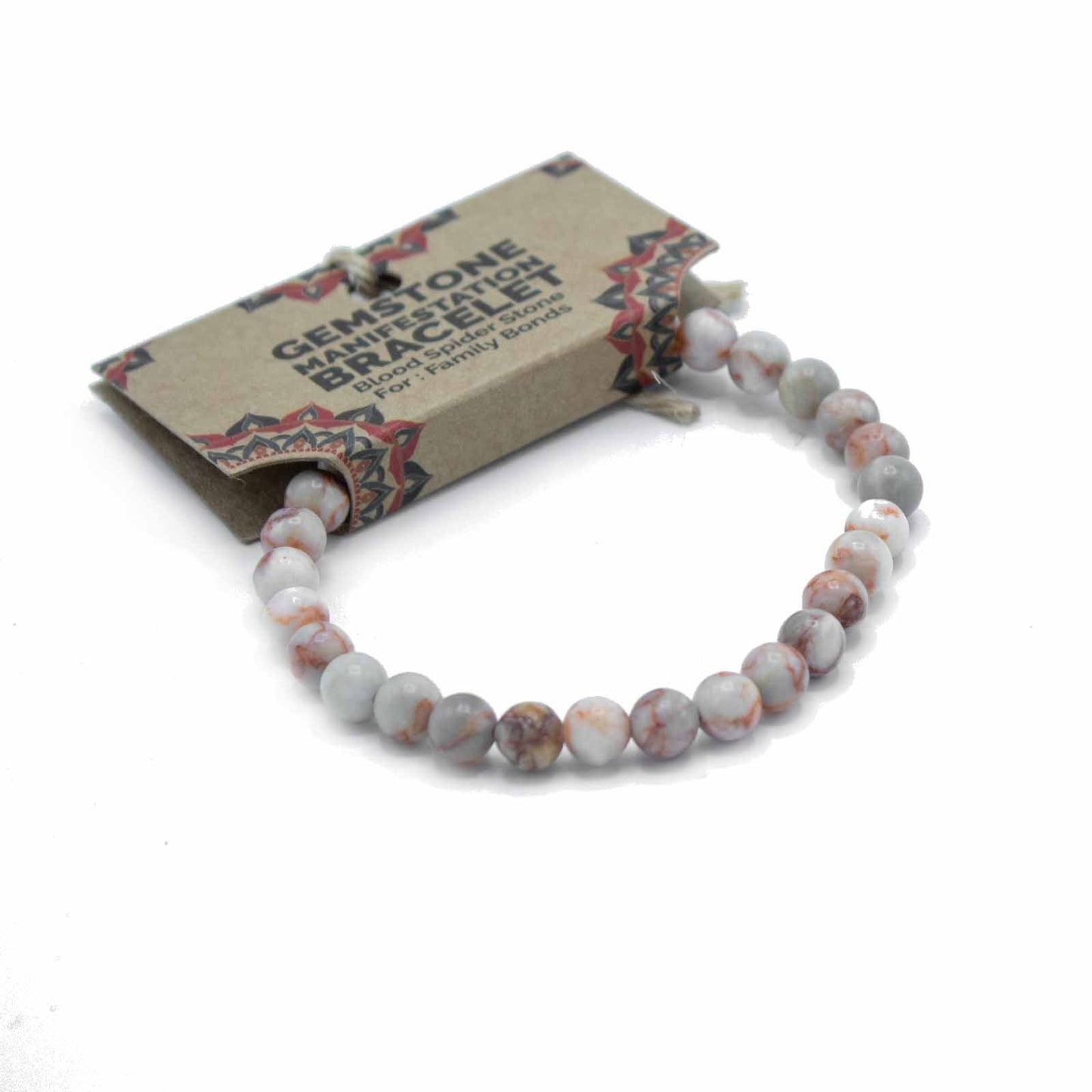 Gemstone Manifestation Bracelet - Blood Spider Stone - Family Bonds - Alchem Soul