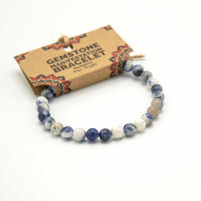 Gemstone Manifestation Bracelet - Sodalite - Truth - Alchem Soul