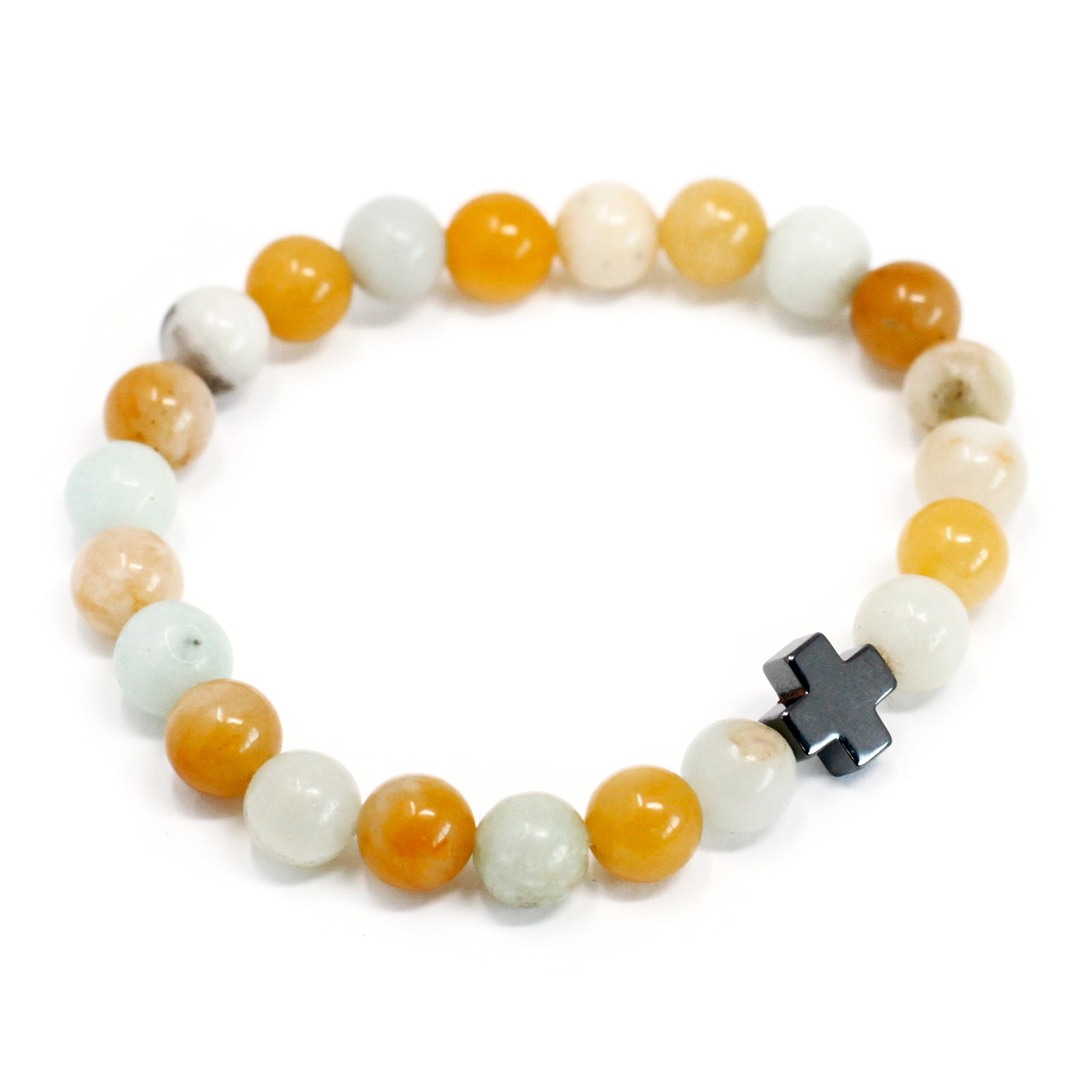 Gemstones Friendship Bracelets - Amazonite & Yellow Jasper - Alchem Soul