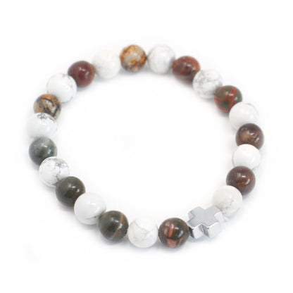 Gemstones Friendship Bracelets - Picasso Jasper & White Howlite - Alchem Soul