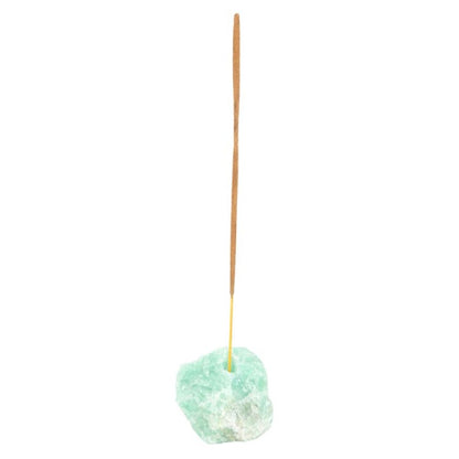 Green Fluorite Crystal Incense Stick Holder - Alchem Soul