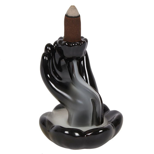 Hand & Lotus Flower Backflow Incense Burner - Alchem Soul