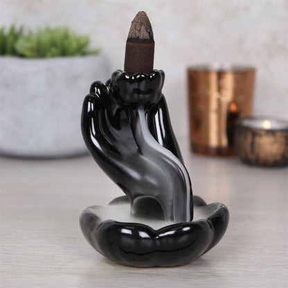 Hand & Lotus Flower Backflow Incense Burner - Alchem Soul