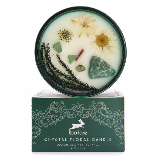 Hop Hare Crystal Magic Flower Candle - The Magician - Alchem Soul