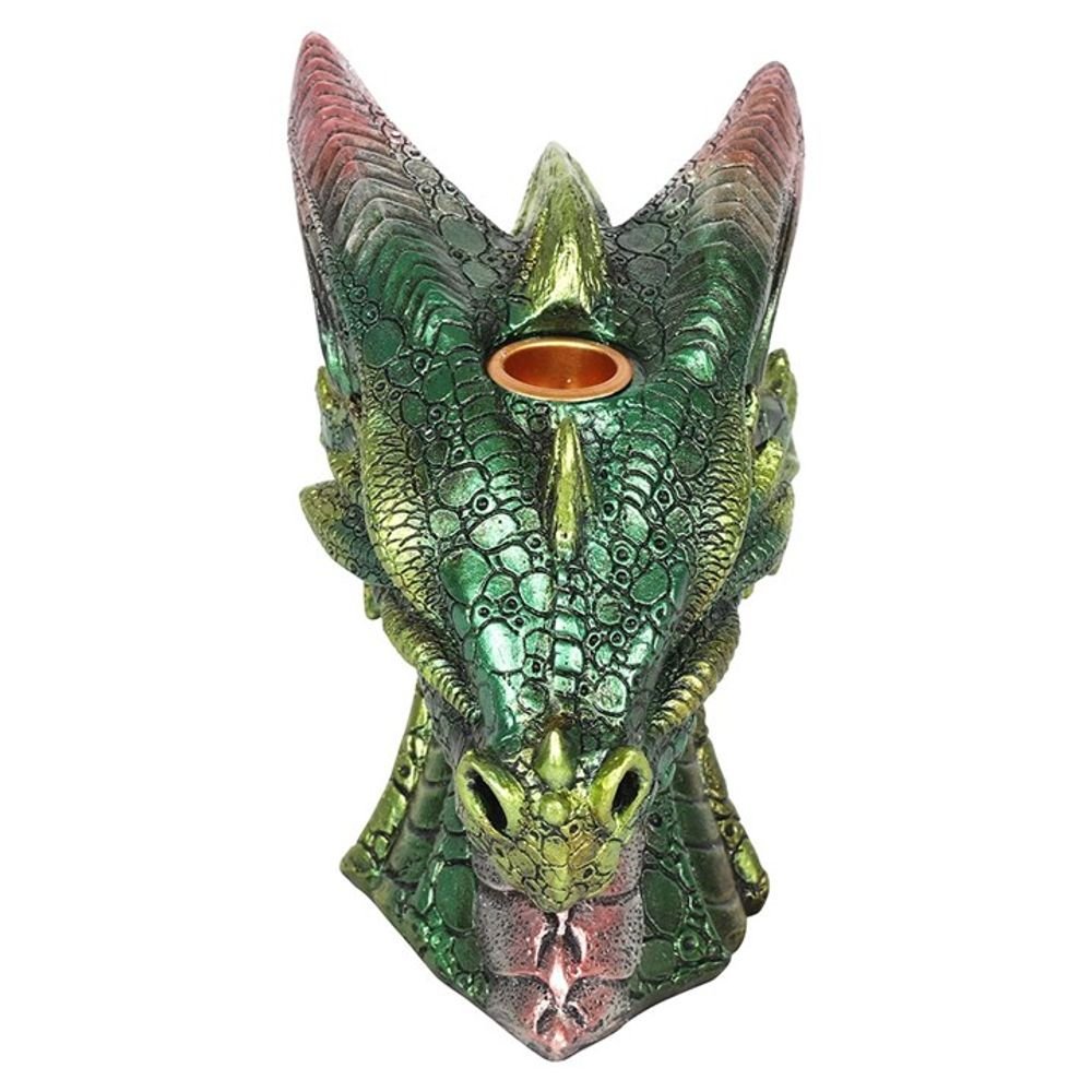 Large Green Dragon Head Backflow Incense Burner - Alchem Soul