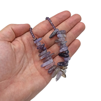 Longstone Gem Necklace - Amethyst - Alchem Soul