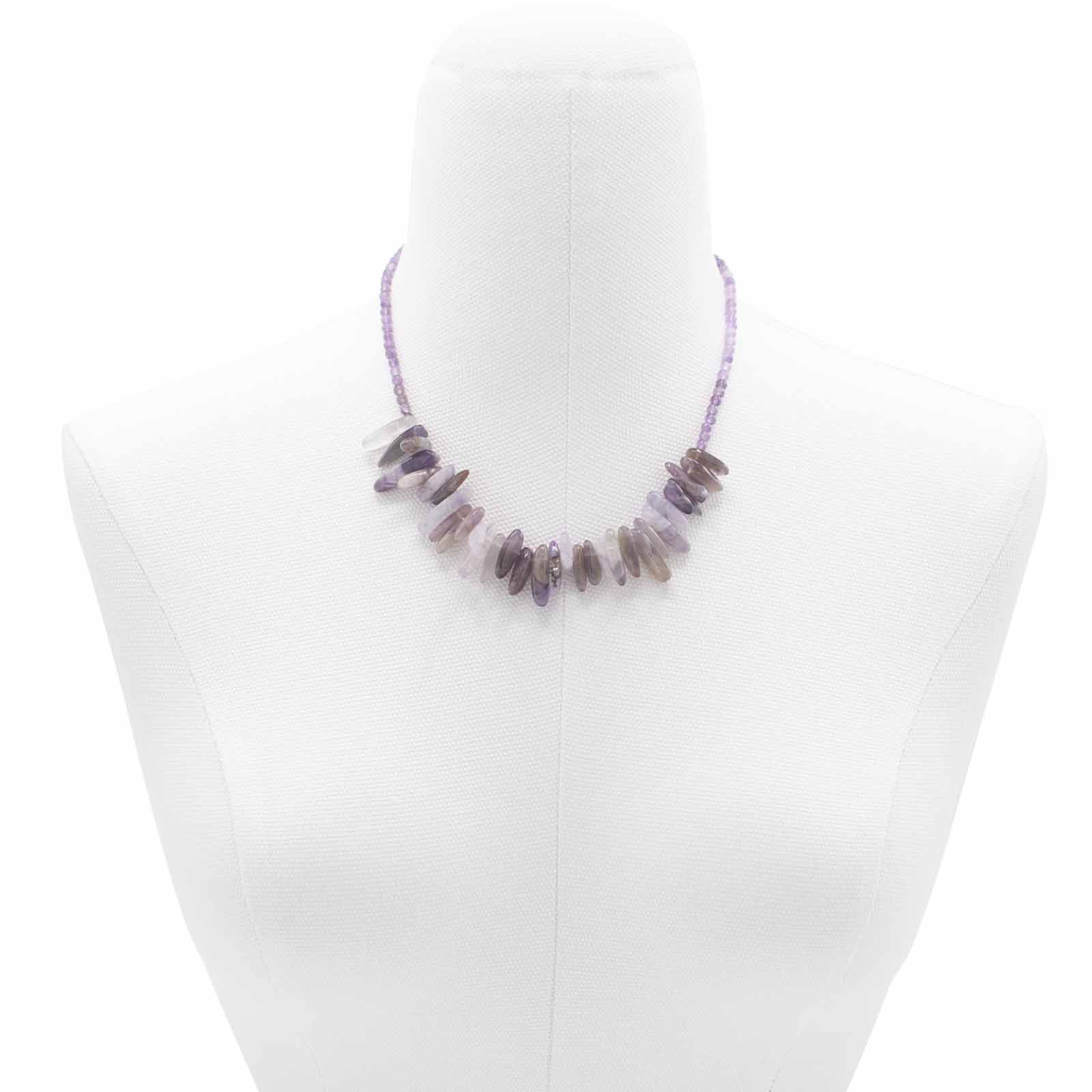 Longstone Gem Necklace - Amethyst - Alchem Soul