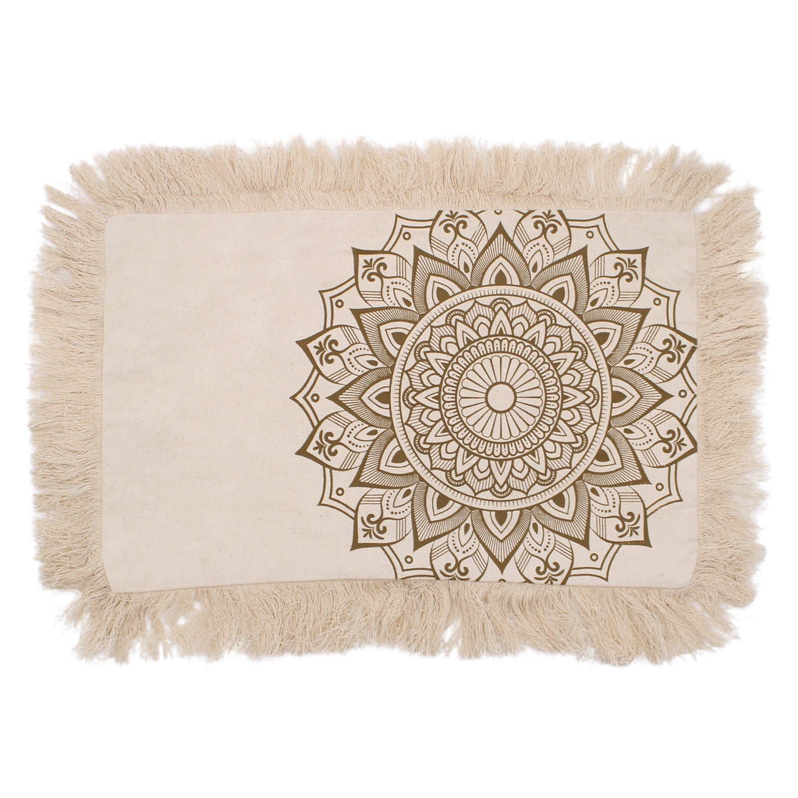 Lotus Mandala Cushion - 30x50cm - bronze - Alchem Soul