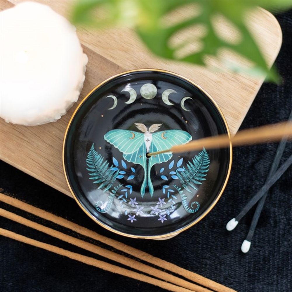 Luna Moth Ceramic Incense Plate - Alchem Soul