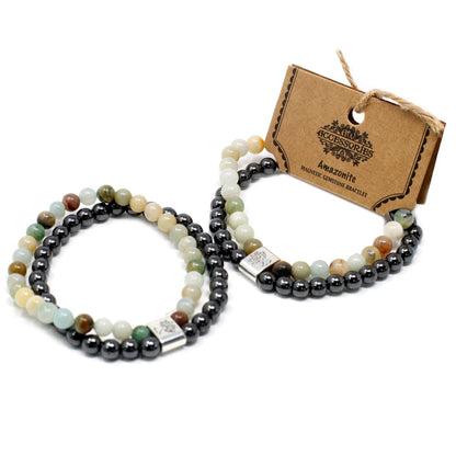 Magnetic Gemstone Bracelet - Amazonite - Alchem Soul