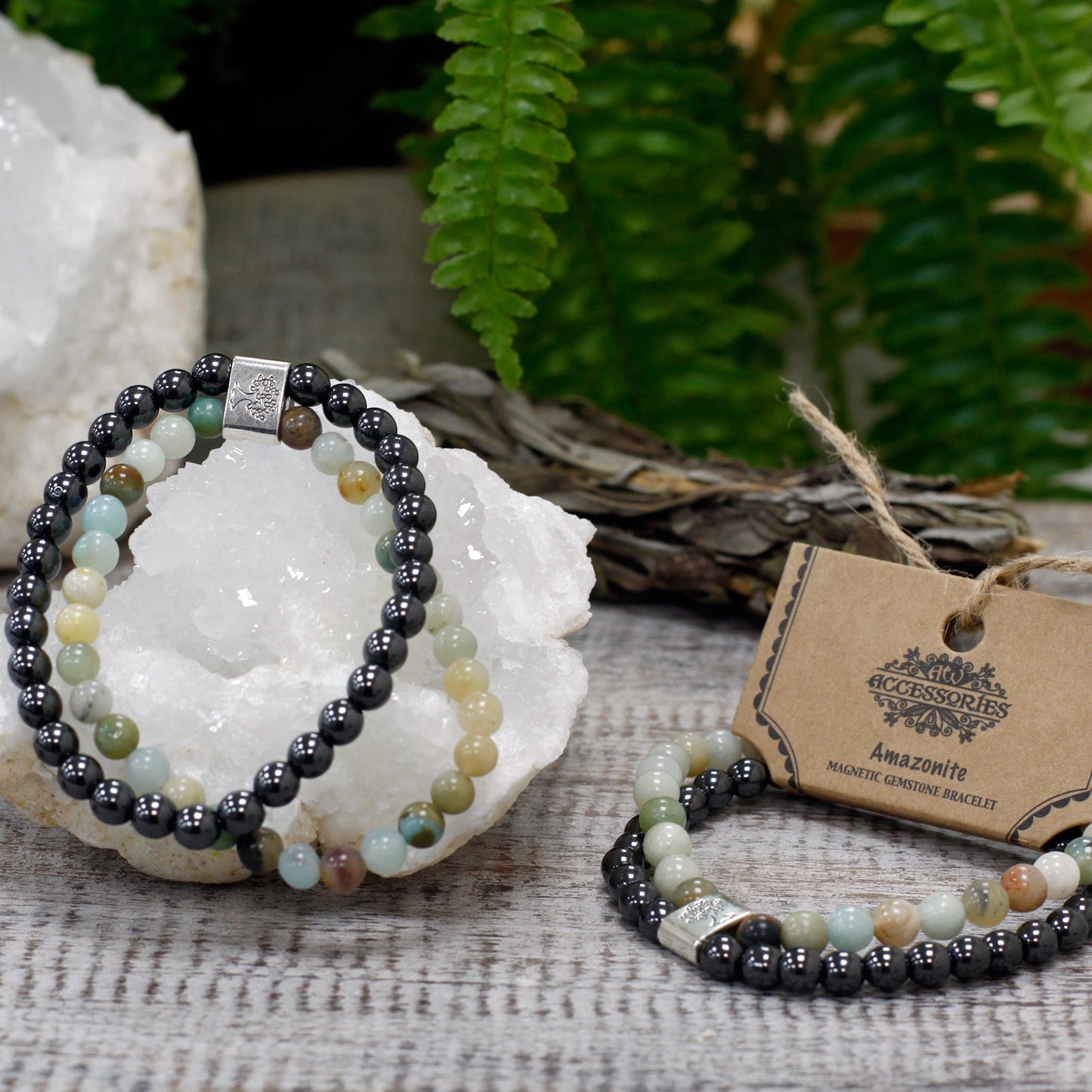 Magnetic Gemstone Bracelet - Amazonite - Alchem Soul