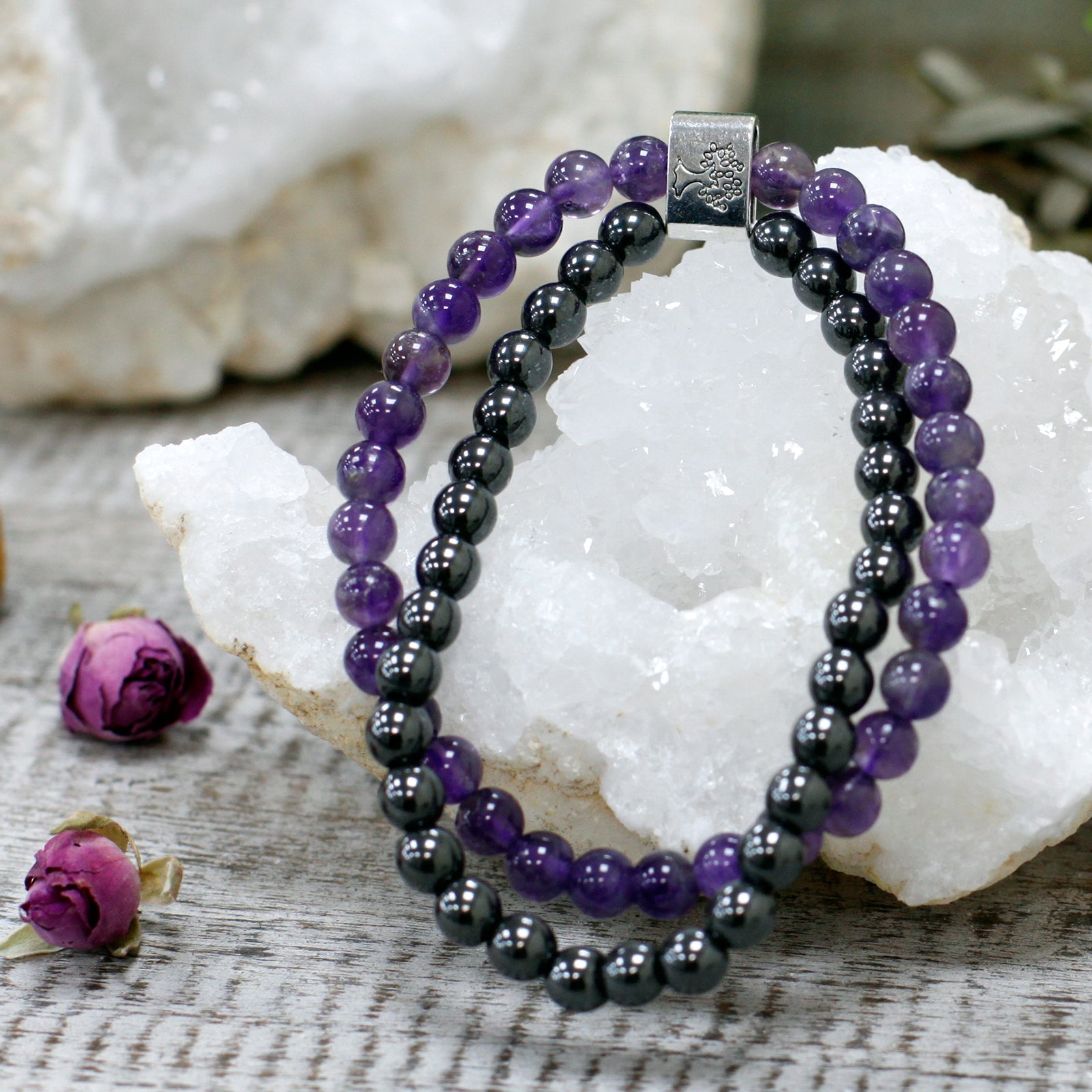 Magnetic Gemstone Bracelet - Amethyst - Alchem Soul