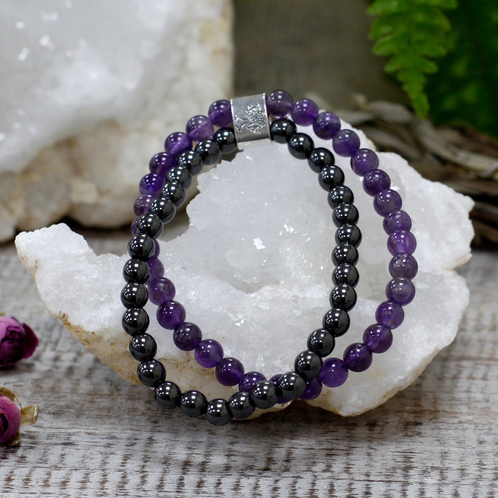 Magnetic Gemstone Bracelet - Amethyst - Alchem Soul