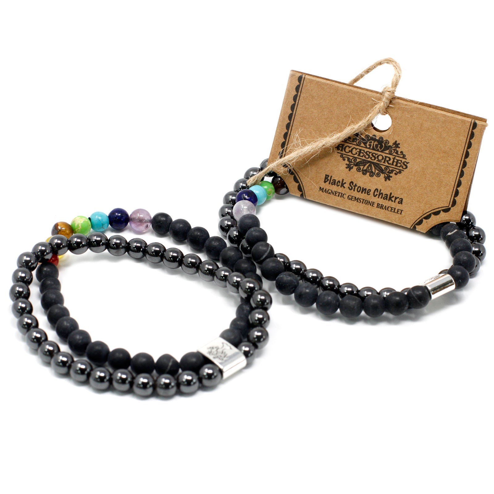 Magnetic Gemstone Bracelet - Black Stone Chakra - Alchem Soul