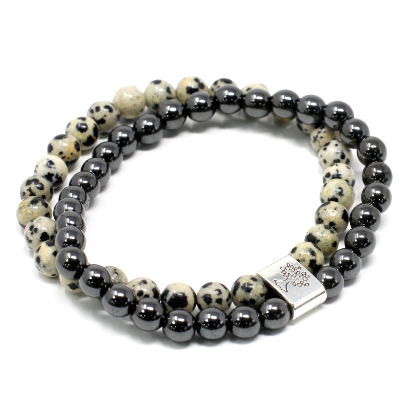 Magnetic Gemstone Bracelet - Dalmation Jasper - Alchem Soul