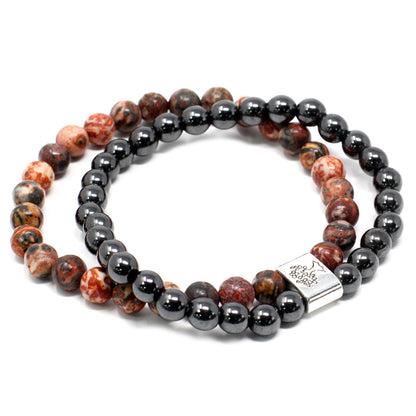 Magnetic Gemstone Bracelet - Leopard Skin - Alchem Soul