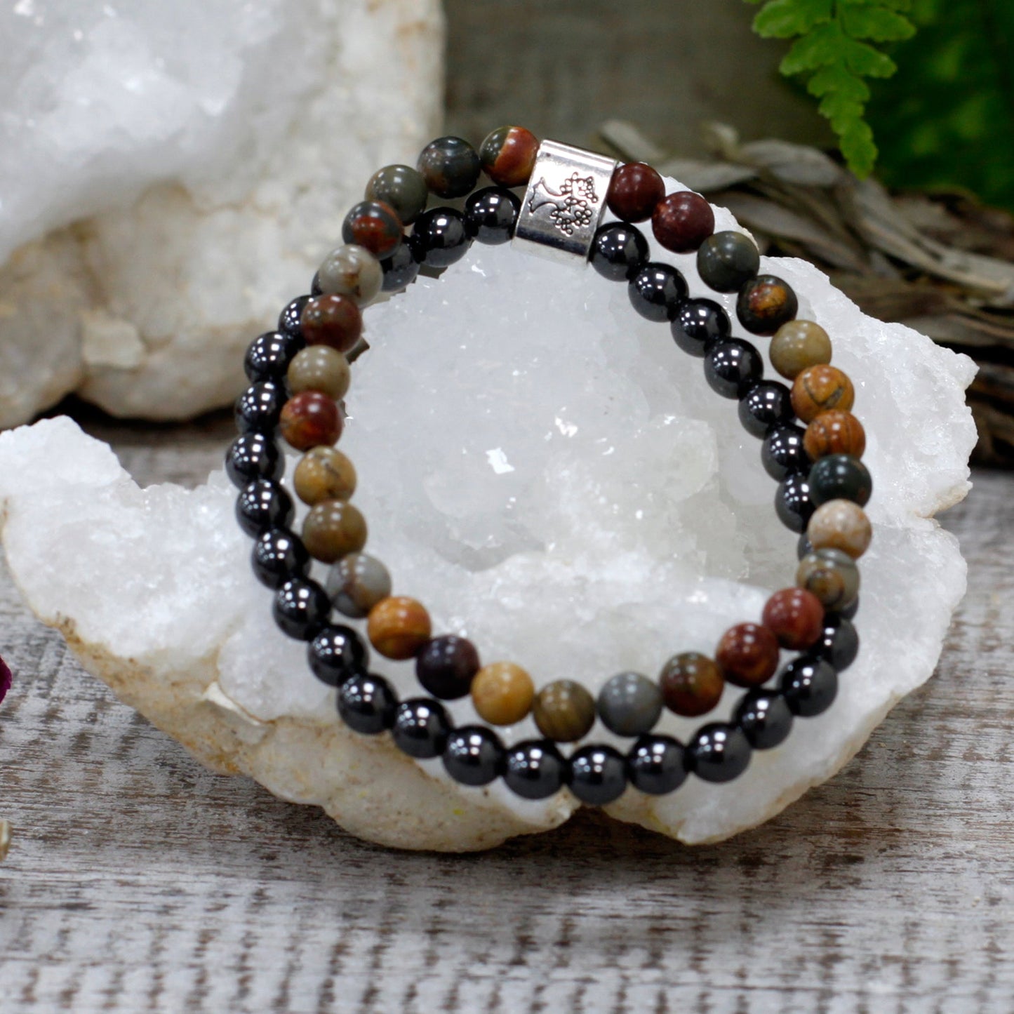 Magnetic Gemstone Bracelet - Picasso Jasper - Alchem Soul