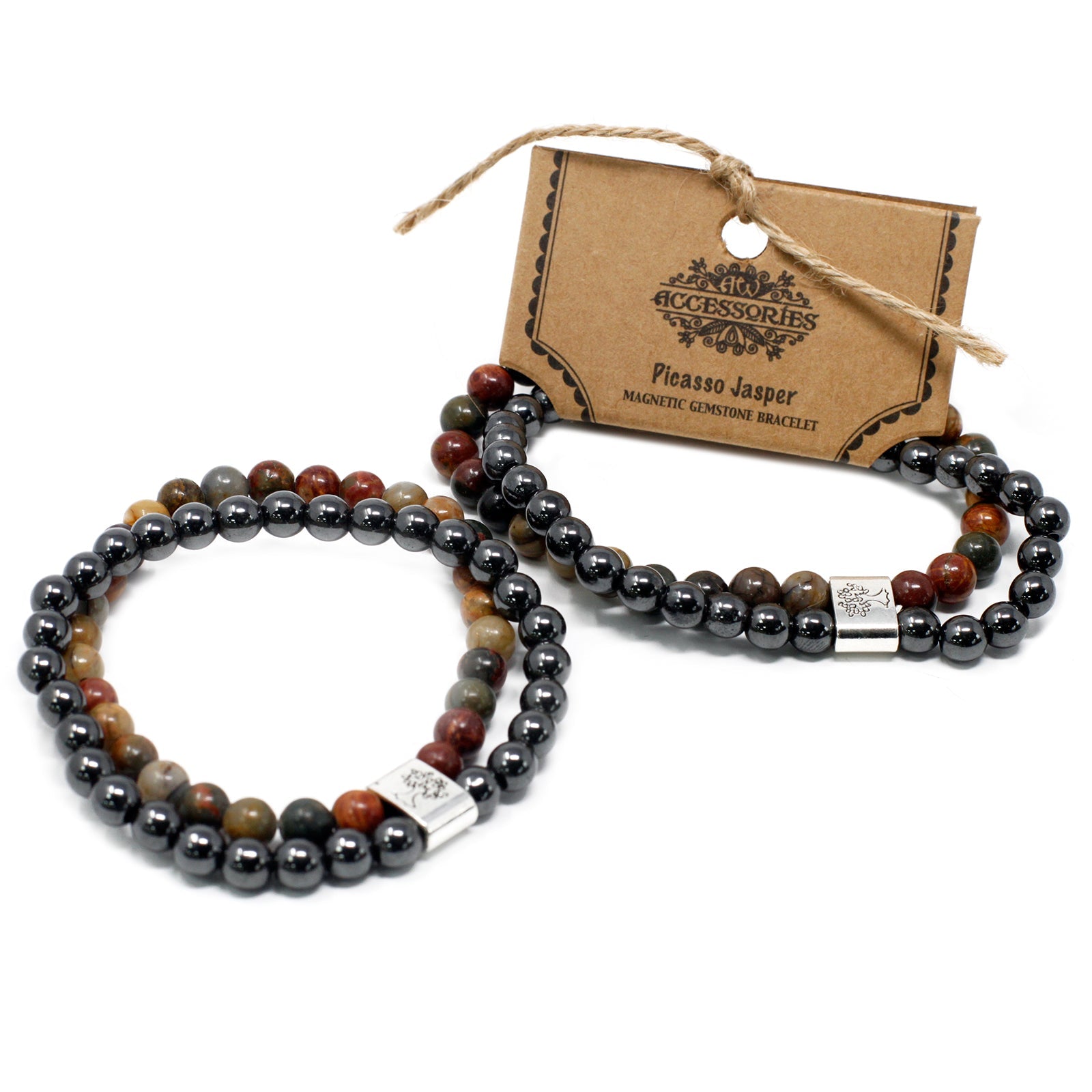 Magnetic Gemstone Bracelet - Picasso Jasper - Alchem Soul