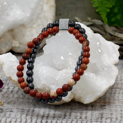 Magnetic Gemstone Bracelet - Redstone - Alchem Soul