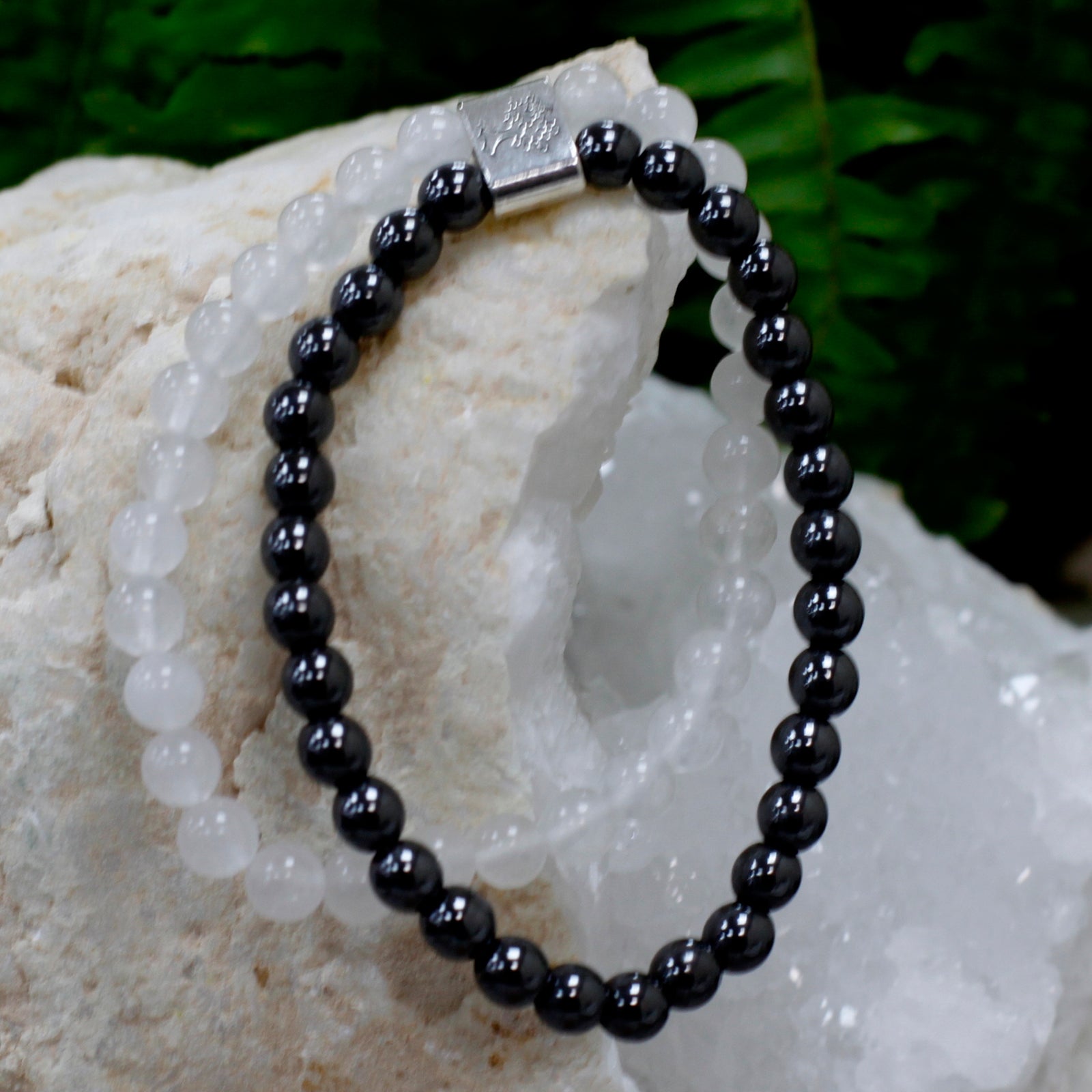 Magnetic Gemstone Bracelet - Rock Quartz - Alchem Soul