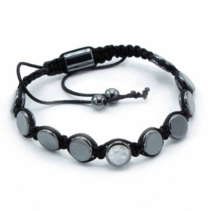 Magnetic Hematite Shamballa Bracelet - Round Flats - Alchem Soul