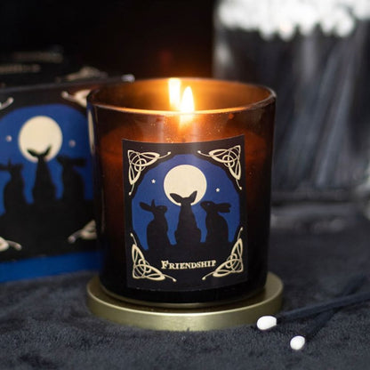 'Moon Gazing Hares' Friendship Candle by Lisa Parker - Alchem Soul