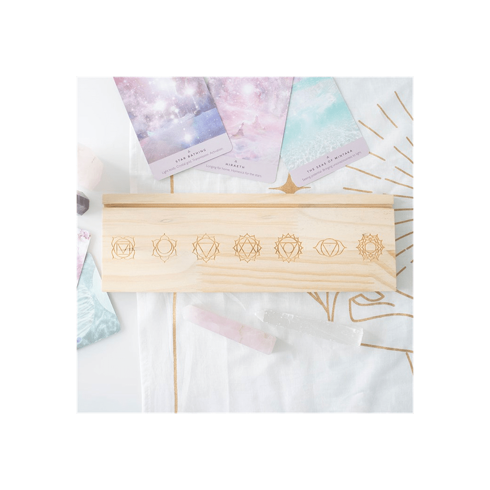 Natural Seven Chakras Tarot Card Stand - Alchem Soul