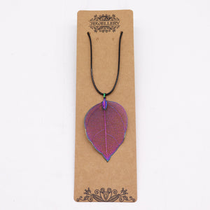 Necklace - Bravery Leaf - Multicoloured - Alchem Soul