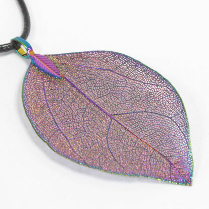 Necklace - Bravery Leaf - Multicoloured - Alchem Soul