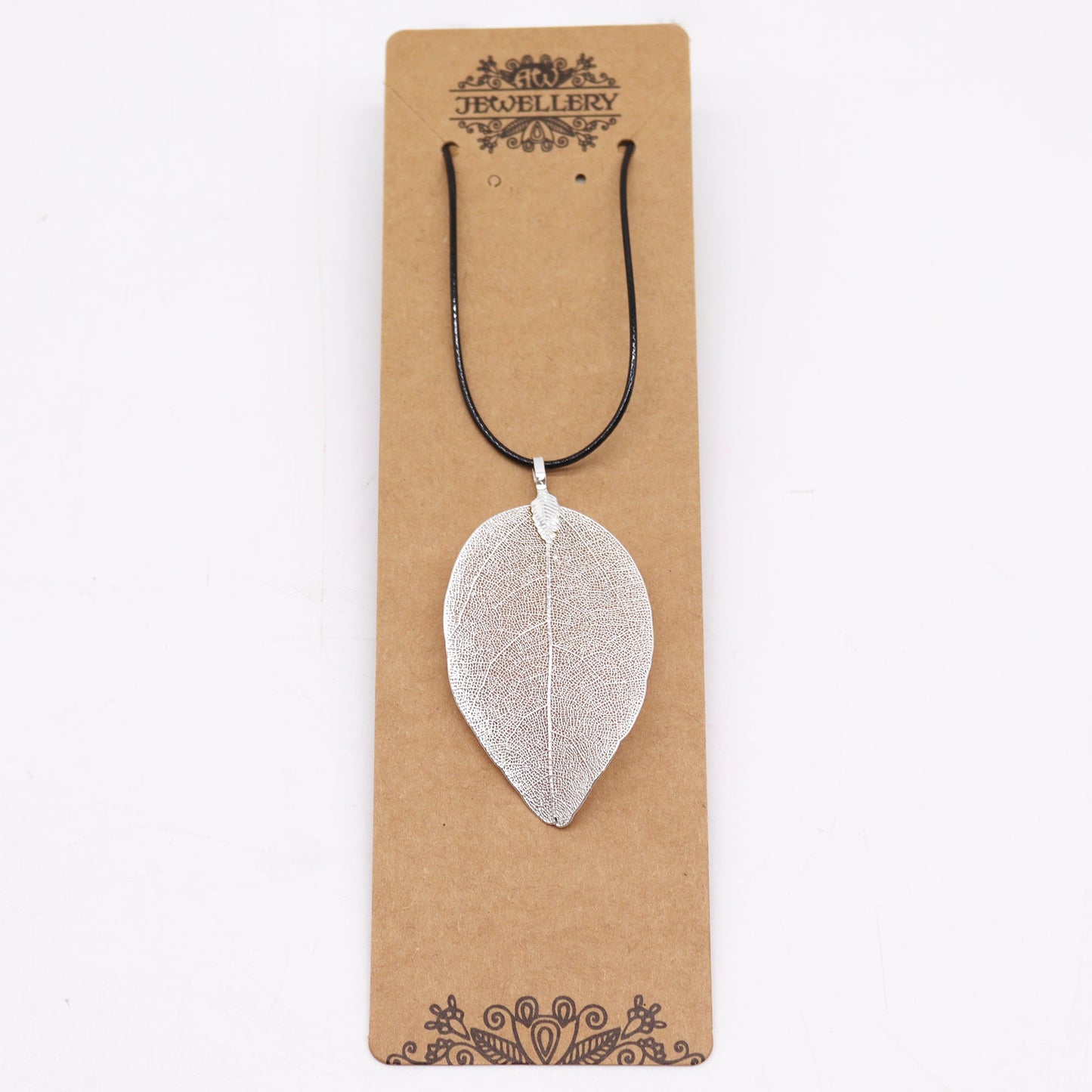 Necklace - Bravery Leaf - Silver - Alchem Soul