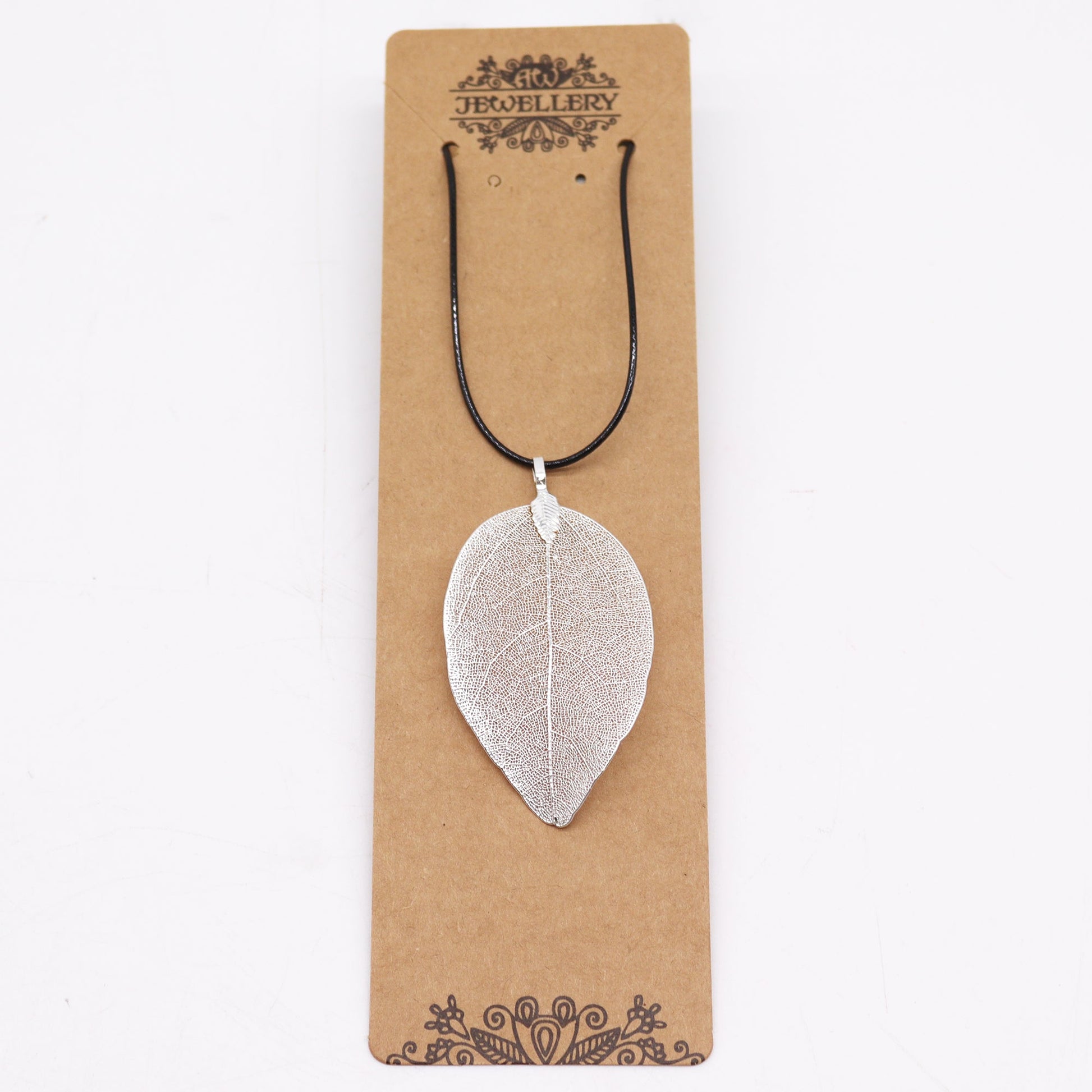 Necklace - Bravery Leaf - Silver - Alchem Soul