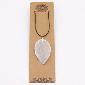 Necklace - Bravery Leaf - Silver - Alchem Soul