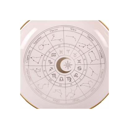 Off White Astrology Wheel Trinket Dish - Alchem Soul