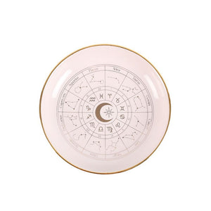 Off White Astrology Wheel Trinket Dish - Alchem Soul
