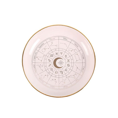 Off White Astrology Wheel Trinket Dish - Alchem Soul